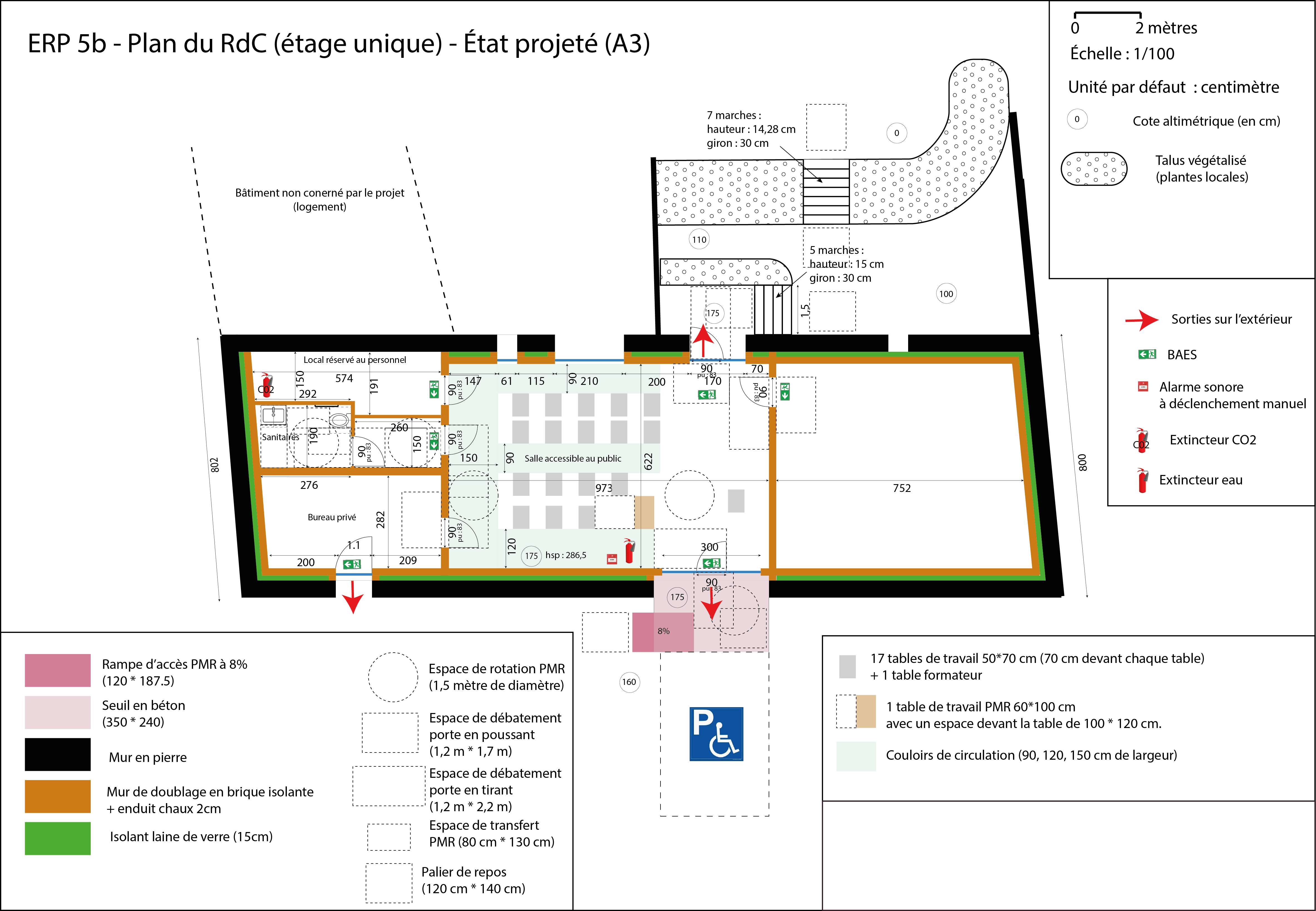 Le plan de nos futurs locaux